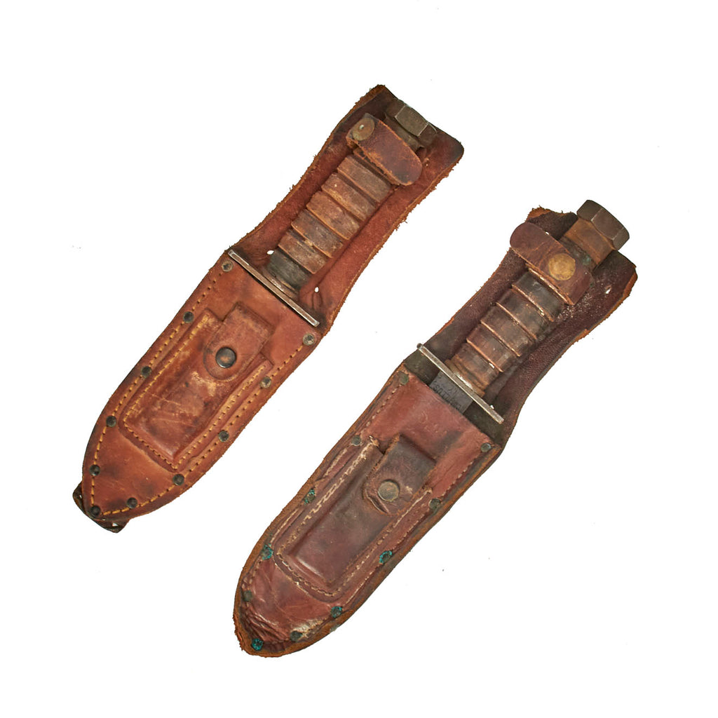 Original Lot of Two Vietnam War U.S. Air Force Survival Knives - Rare Camillus 6” Blade Version Included Original Items