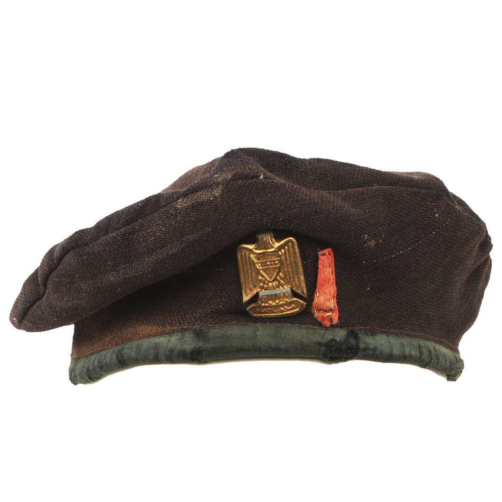 Original Iraqi Army Black Beret with Badge - Operation Iraqi Freedom Bring Back Original Items