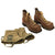 Original U.S. WWII Army Size 7 1/2D Ski Mountain Boots by A. Sandler Co. dated 1943 with Gaiters Original Items