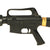 Original U.S. Cold War Colt M16A1 & M16A2 Rubber Duck Molded Military Training Rifle Set Original Items
