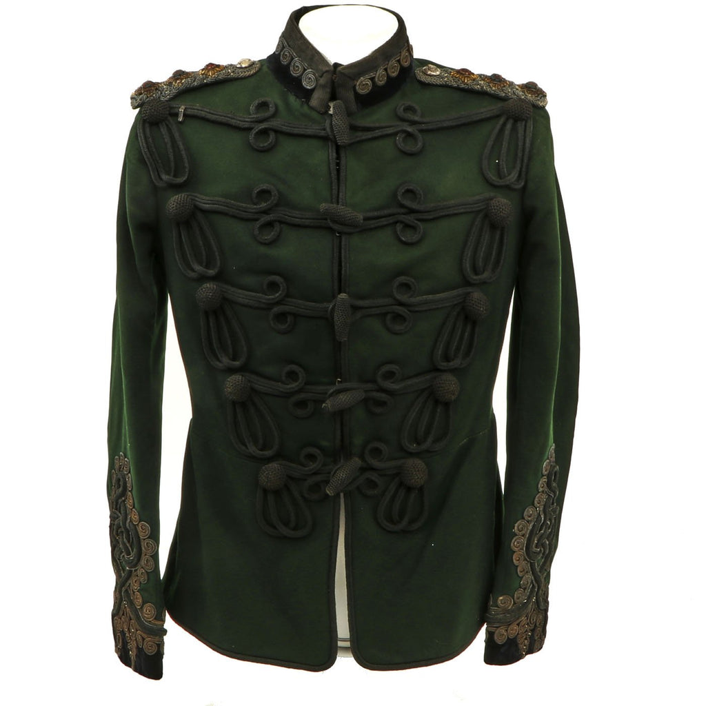 Original British Victorian Robin Hood Rifles Officer Atilla Dress Tunic Original Items