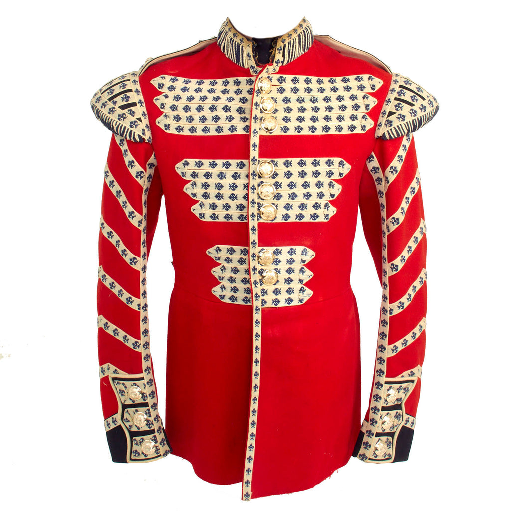 Original British Late 20th Century Scots Guards Drummer Scarlet Red Tunic Original Items