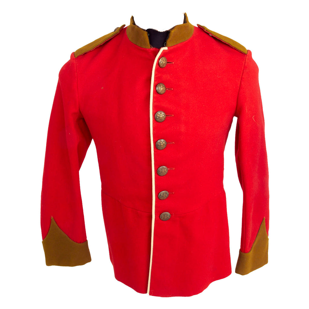 Original British Pre-WWI / WWI Era Durham Light Infantry Scarlet Tunic - Broad Arrow Marked Original Items