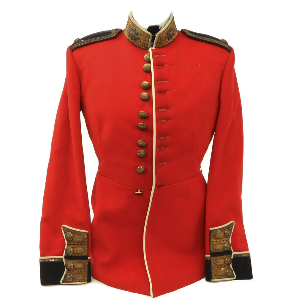 Original British WWII Coldstream Guards Major Scarlet Parade Tunic by London Tailor Original Items