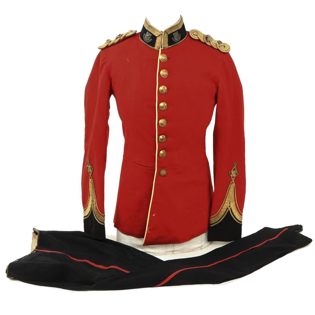 Original British Victorian Royal Irish Regiment Named Officer Uniform - Circa 1881 - 1902 Original Items