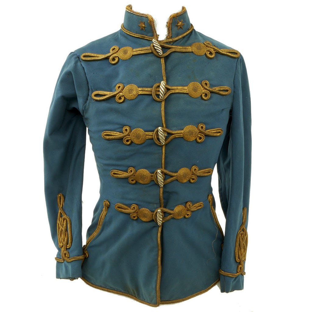 Original Austro-Hungarian Empire Pre-WWI Hussars Officer Atilla Dress Jacket - Named with 1901 Dated Vienna Tailor Label Original Items