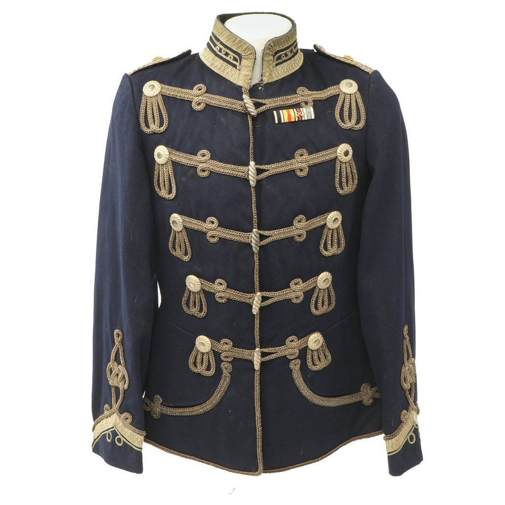 Original Imperial German WWI 12th Hussars Atilla Dress Jacket with Medal Ribbon Bar Original Items