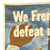 Original U.S. WWII 1942 We French Workers Warn You... Defeat Means Slavery, Starvation, Death OWI Propaganda Poster by Ben Shahn Original Items