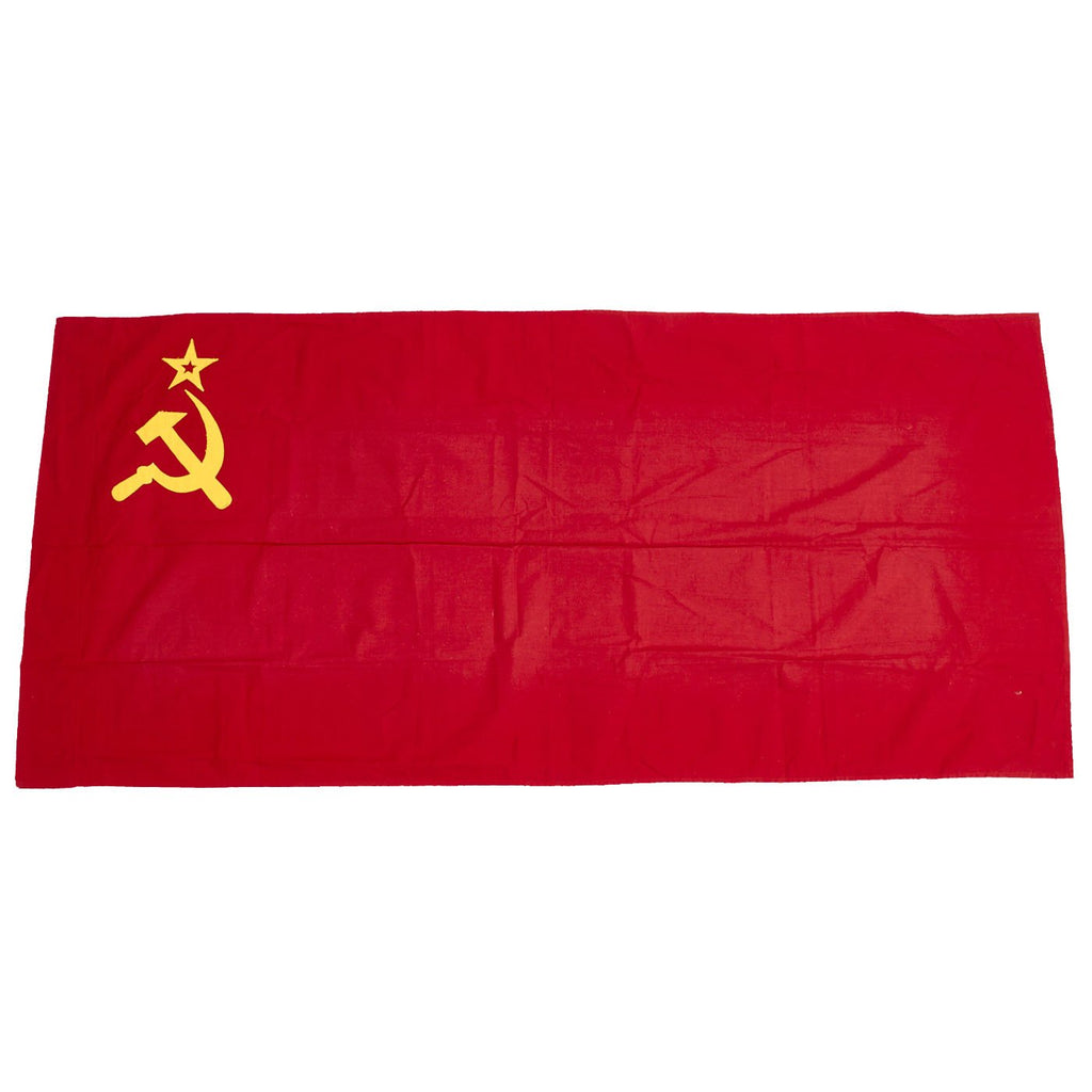 Original Russian WWII or Early Cold War Flag of the Soviet Union - 29" x 63" Size Original Items