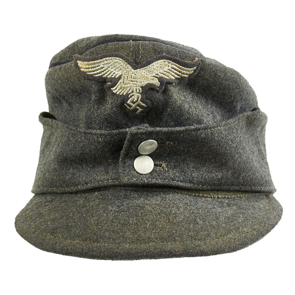Original German WWII Named Luftwaffe Engineer Corps M43 Einheitsmütze Wool Field Cap Original Items