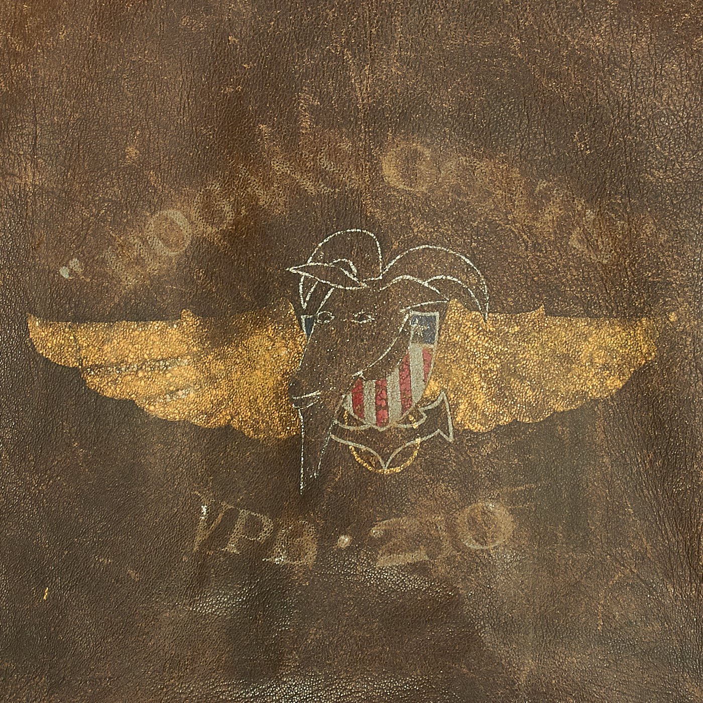Original U.S. WWII Navy Pilot VPB-210 HOGANS GOATS Painted G-1
