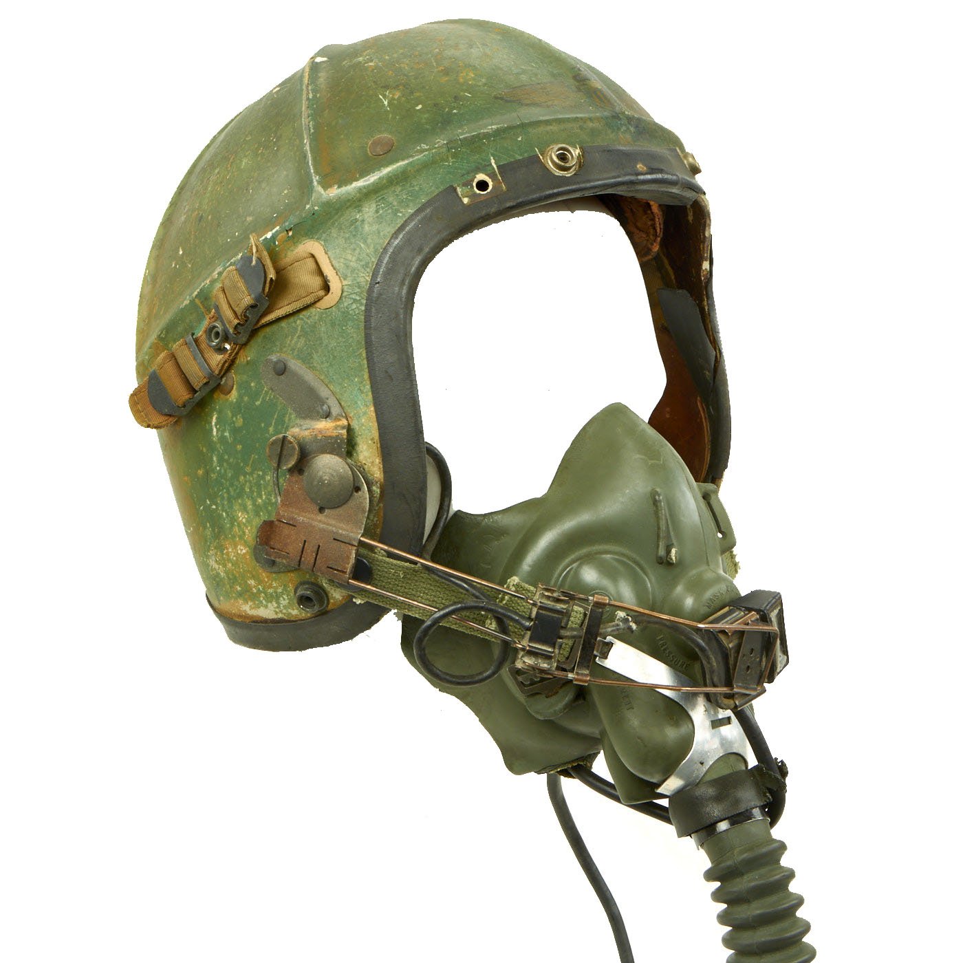 Original U.S. Navy USN 1950s Gentex H-4 Flight Helmet with Boom