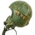 Original U.S. Navy USN 1950s Gentex H-4 Flight Helmet with Boom Mic and Oxygen Mask Original Items