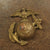 Original WWI U.S. Marine Corps M1917 Doughboy Helmet Shell with EGA Badge & Liner Remnants Original Items