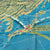 Original U.S. WWII Navy Education Services Map Posters of North Pacific and Southwest Pacific - NavWarMap Series - 2 Items Original Items