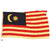 Original 1960s Issue Light Canvas National Flag of Malaysia - 36" x 85" Original Items