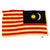 Original 1960s Issue Light Canvas National Flag of Malaysia - 36" x 85" Original Items