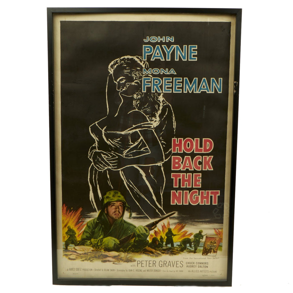 Original U.S. Korean War Hold Back the Night (Allied Artists, 1956) Theatrical Release Poster Original Items