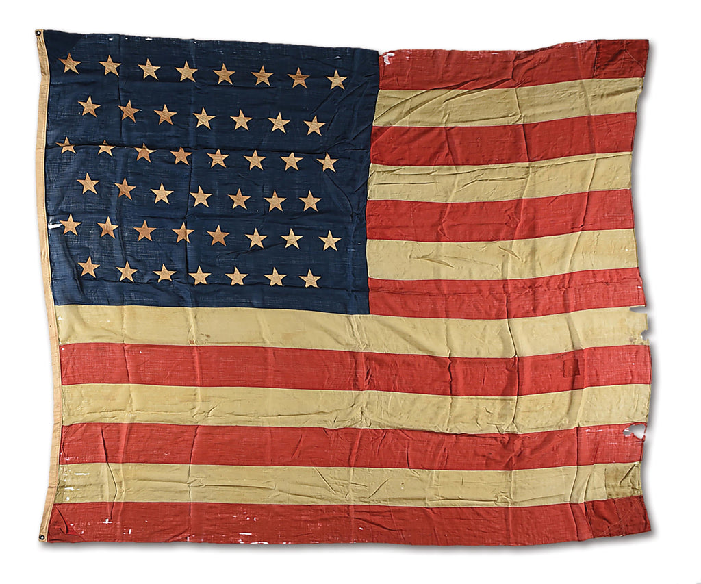 Original U.S. Early 20th Century 45 Star National Flag - 96" x 117" Original Items