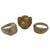 Original U.S. WWII Souvenir Ring Set - Philippines 1945, Luzon & North Africa Original Items