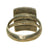 Original U.S. WWII Trench Art Souvenir Ring Set of 3 Featuring a 6th Army “Luzon Honshu” Ring and Battle of Hollandia Ring - 3 Items Original Items