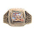 Original U.S. WWII and Korean War Souvenir Ring Set - Naples, Philippines & “GHQ” Far East Command Original Items