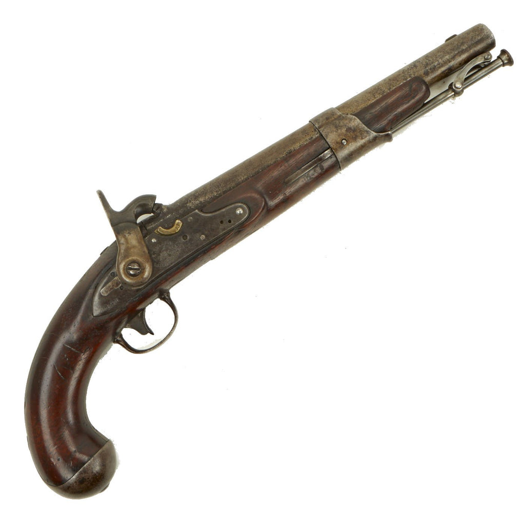 Original U.S. Model 1819 Percussion Converted Flintlock Pistol by Simeon North - dated 1821 Original Items
