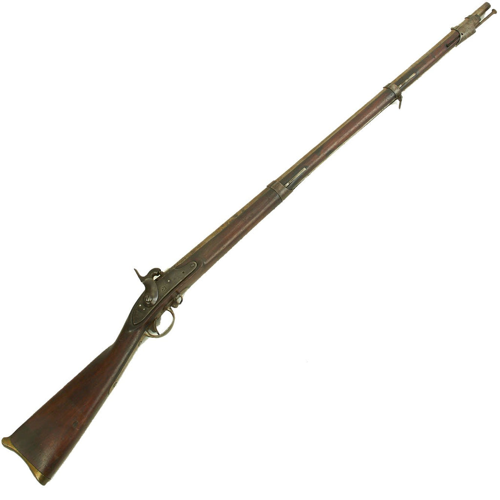 Original U.S. Springfield Model 1816 Percussion Converted Musket with Brass "Sea Fencibles" Butt Plate - dated 1817 Original Items