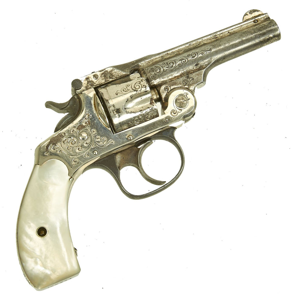 Original U.S. Factory Presentation Grade Smith & Wesson 4th Model .32 Revolver marked to LW - serial 100301 Original Items