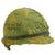 Original U.S. WWII Vietnam Reissue M1 McCord Front Seam Swivel Bale Helmet with Personalized USMC Camo Cover Original Items