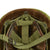 Original U.S. WWII Vietnam Reissue M1 McCord Front Seam Swivel Bale Helmet with Personalized USMC Camo Cover Original Items