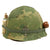 Original U.S. Vietnam M1 Ingersoll Helmet with Westinghouse Liner, USMC Camo Cover & Accessories Original Items