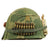 Original U.S. Vietnam M1 Ingersoll Helmet with Westinghouse Liner, USMC Camo Cover & Accessories Original Items