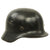Original German WWII Army Heer M40 Single Decal Steel Helmet with Liner - Size 62 Shell Original Items