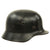 Original German WWII Army Heer M40 Single Decal Steel Helmet with Liner - Size 62 Shell Original Items