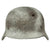 Original German WWII M40 Eastern Front Battlefield Dug Shot Through Helmet Shell - Size 64 Original Items