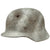 Original German WWII M40 Eastern Front Battlefield Dug Shot Through Helmet Shell - Size 64 Original Items