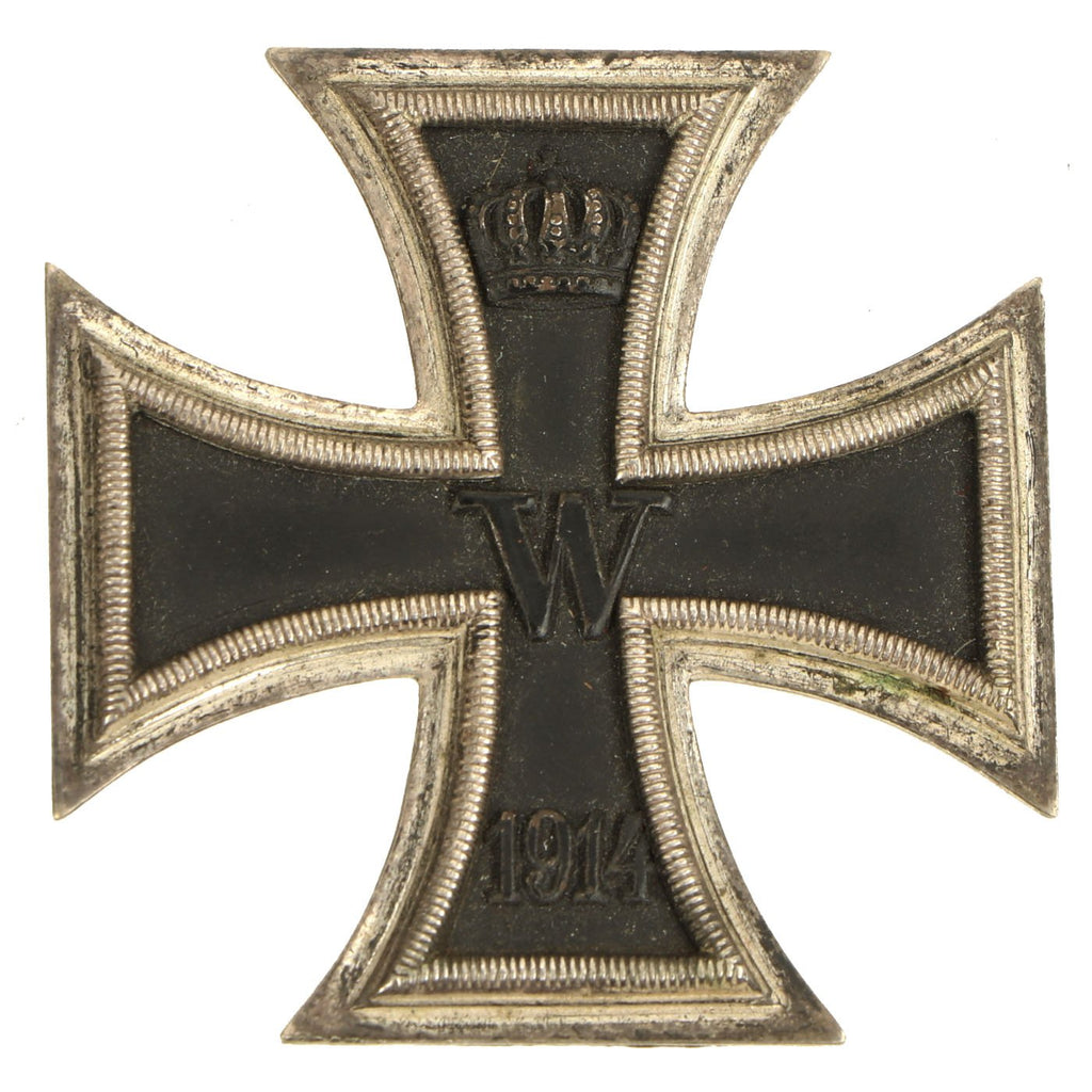 Original Imperial German WWI Prussian Iron Cross First Class 1914 with Pinback - EKI Original Items
