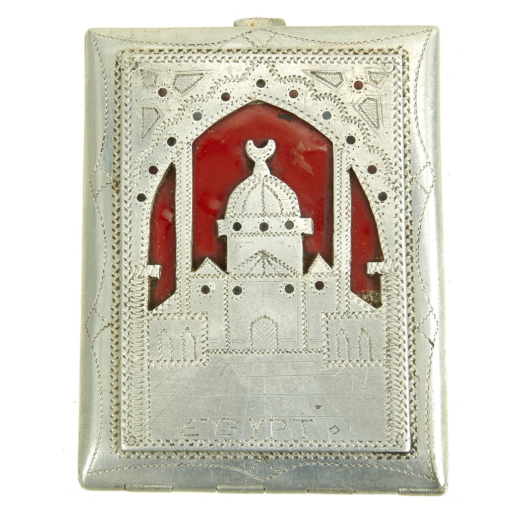 Original German WWII DAK Afrikakorps Commemorative Cigarette Case