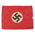 Original German WWII USGI Bring Back Partial Fringed Funeral Sash and Small NSDAP Party Flag Original Items