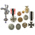 Original German WWI & WWII Medal & Insignia Grouping with 1914 EKII & Mother's Cross - 11 Items Original Items