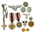 Original German WWII Medal and Insignia Lot - 13 Items Original Items