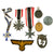Original German WWII Medal and Insignia Lot - 8 Items Original Items