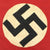 Original German WWII Small NSDAP National Socialist Political Flag with Broken Pole - 20" x 22" Original Items