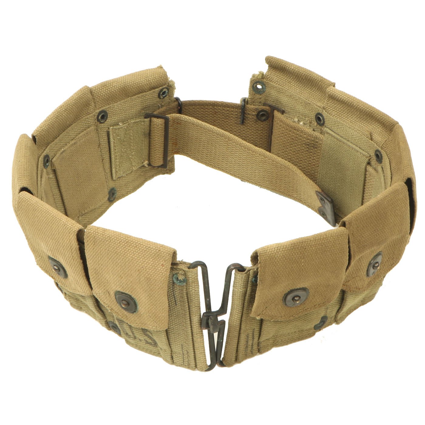 Original U.S. WWII Field Gear Set: M1923 Garand Belt & M1937