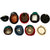 Original British, Canadian & Australian Military and Police Visor and Beret Lot - Formerly Part the Tower of London Yeoman Warders Club Collection - 9 Items Original Items