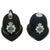 Original Set of 2 British Police Bobby Helmets - Cumbria Constabulary & Dorset Police - Formerly Part the  Tower of London Yeoman Warder’s Club Collection Original Items