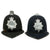Original Set of 2 British Police Bobby Helmets - Cumbria Constabulary & Dorset Police - Formerly Part the  Tower of London Yeoman Warder’s Club Collection Original Items