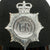 Original Set of 2 British Police Bobby Helmets - Cumbria Constabulary & Dorset Police - Formerly Part the  Tower of London Yeoman Warder’s Club Collection Original Items