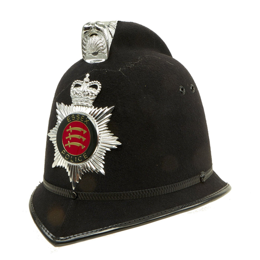 Original British “Comb Top” Essex Police Bobby Helmet - Formerly Part the Yeoman Warder’s Club Collection Tower of London Original Items